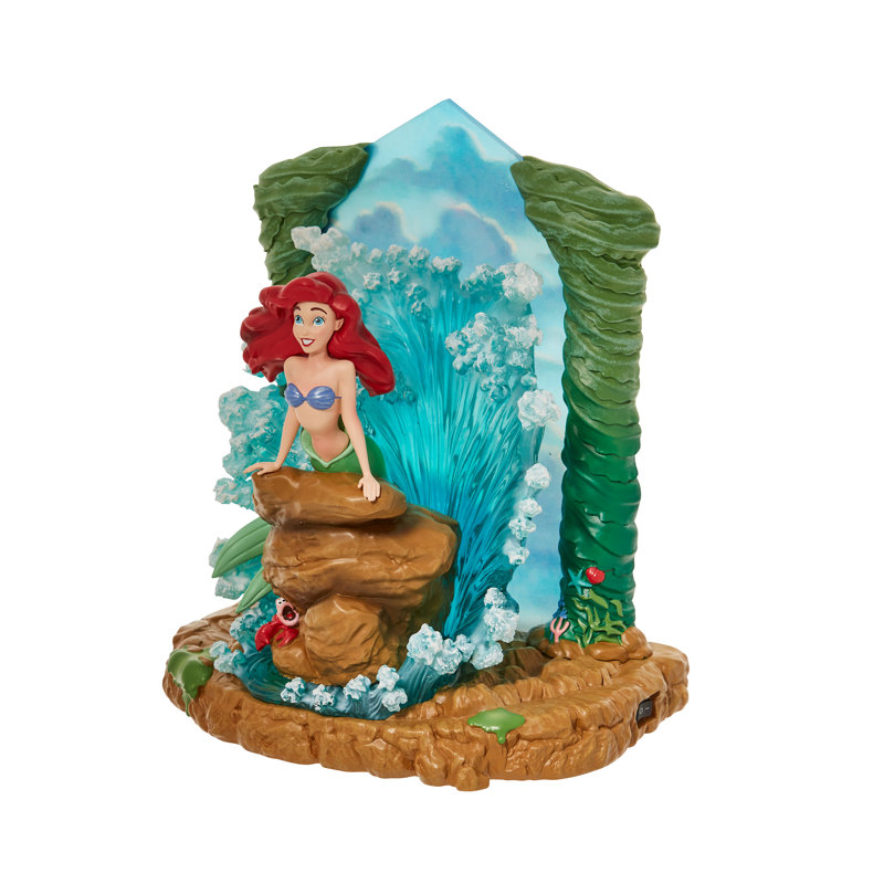 Figurine Disney La Petite Sirène avec vagues rugissantes 9 pouces