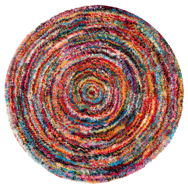 Padma Geometric Indoor Rug, Round 5' 3"