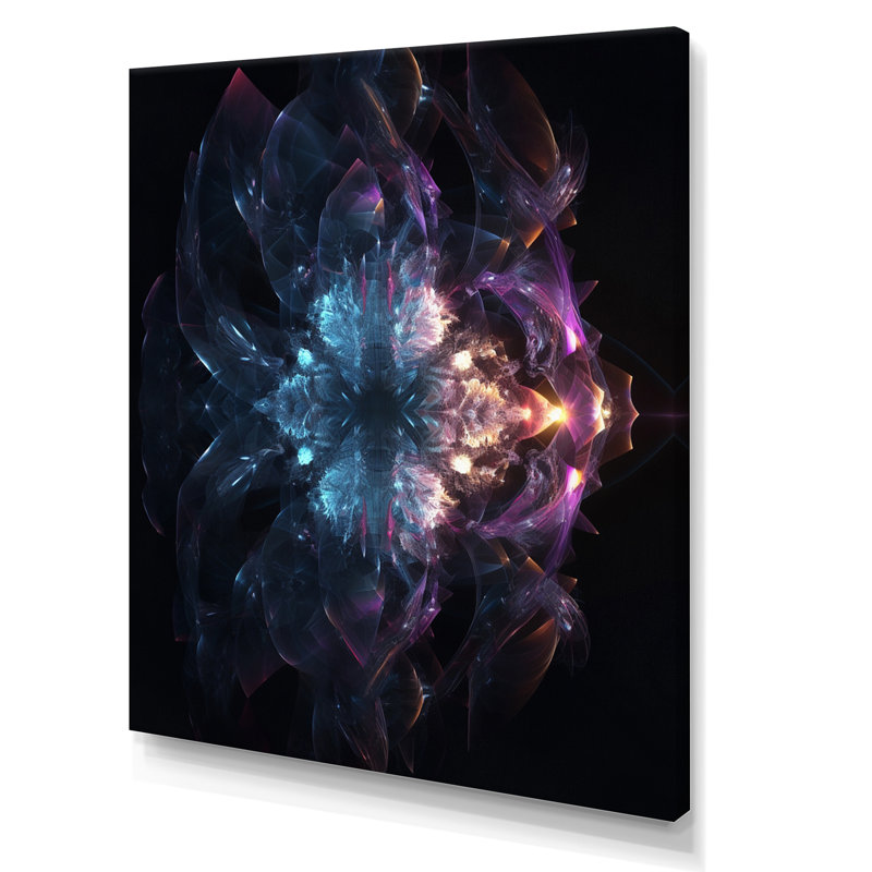 Cristal cosmique abstrait dans l'espace lointain - impression, H 44 po x l 34 po x P 1,5 po, Toile tendue