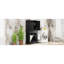 Armoire de rangement pour salle de bain avec deux lavabos - Tablette réglable et dispositif de basculement Black Home 2 multifonctionnel-1725764418
