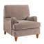 Fauteuil en tissu cacao