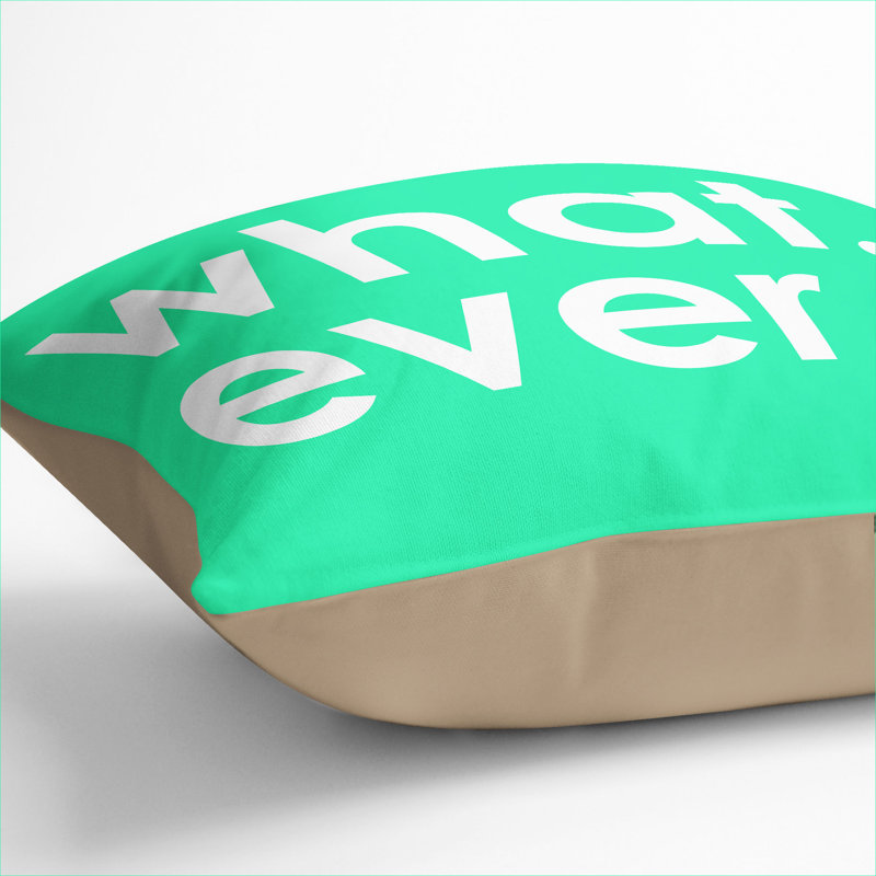 Whatever Mint Scatter Cushion, Stone, 55cm H x 55cm W x 20cm D