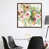 Toile avec cadre en bois brun classique