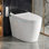  Toilette intelligente BCANHome avec chasse puissante 1000g MaP, lavage bidet sans réservoir, couvercle / siège à ouverture automatique, double chasse automatique 1,28 gallon, siège chauffant, lavage / séchoir à chaleur, fermeture douce, télécommande