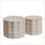 Ensemble de 2 tables basses rondes à motif de faux Mars, design minimaliste moderne pour le salon et le bureau-193736643
