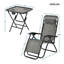 Granita 151 cm Long Single Chaise with Cushions and with Table