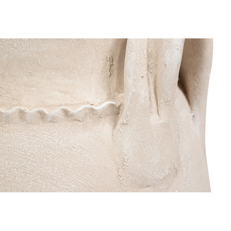 CERAMIC VASE, Overall Height- 60cm, Beige