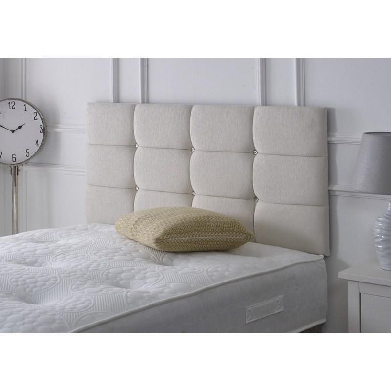Upholstered Headboard, Double (4'6), Stone Chenille