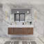 Ensemble de meuble-lavabo double mural l 59 po x P 19,75 po x H 22,25 po Glasgow-484565631-465763057