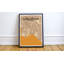 «Long Beach City Map», reproduction d'impression sur affiche en orange clair-24706096