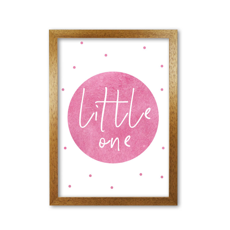 Little One - Painting, Honey Oak Frame, 30 cm H x 21 cm W x 5 cm D