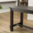 Industrial Counter Height Dining Set, Weathered Wood Table & PU Leather Chairs, Metal Frame-1761075092-1782902825