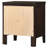 Garrett Cappuccino 2-Drawer Rectangular Nightstand