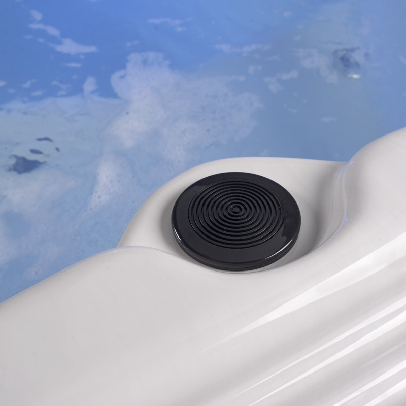 Spa à 6 jets pour 6 personnes avec stéréo Bluetooth, éclairage DEL et ozoniseur Revive®Symphony, Gris, Tempête de nuages