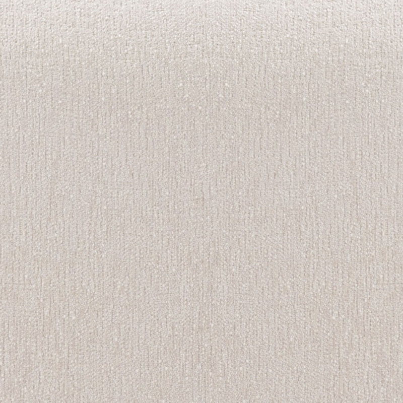 Lia Modern Chenille Upholstered Metal Side Chair in Cream, Cream