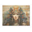 Pharaons égyptiens dorés et bleus - Égypte sur bois-555357518