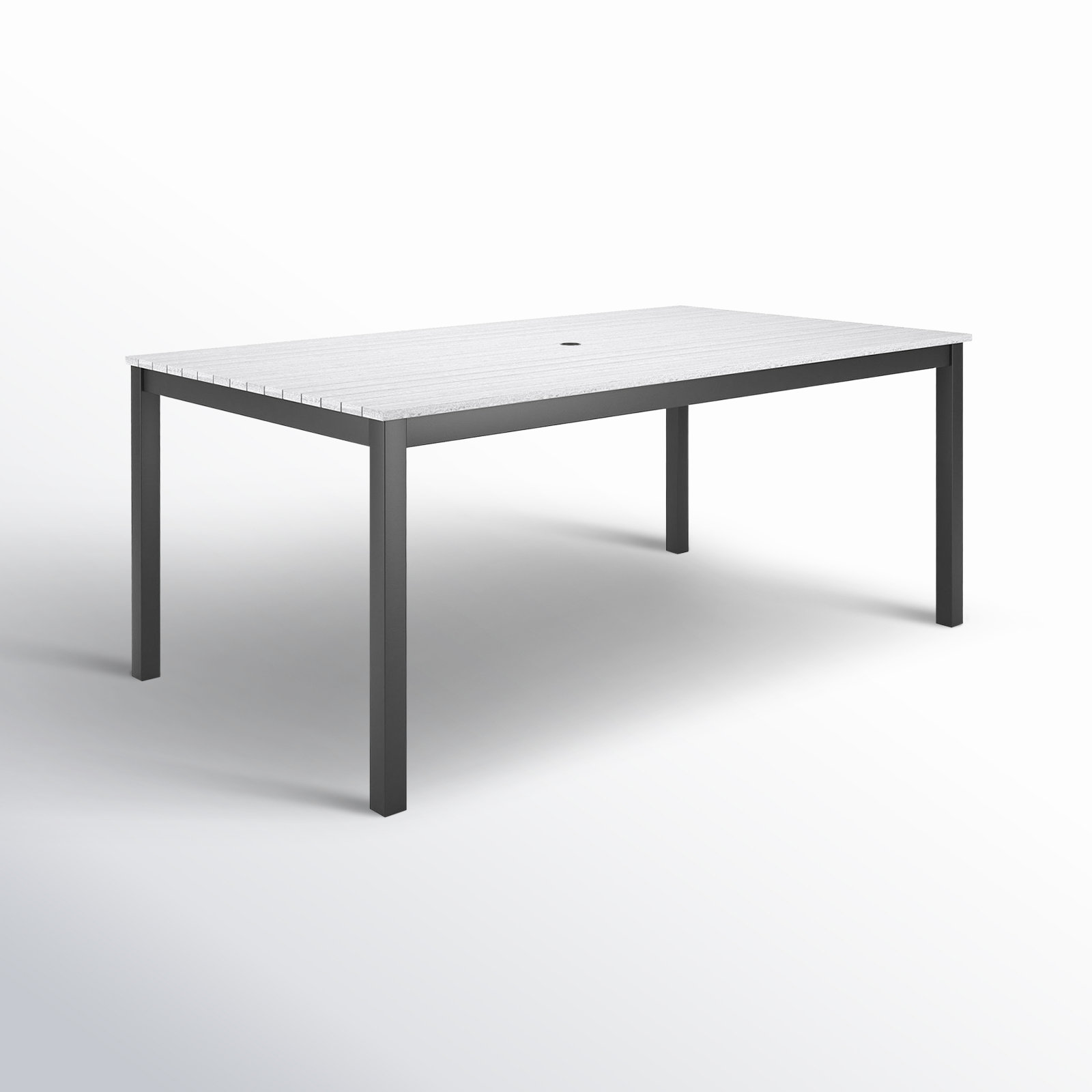 Townsend Patio Dining Table, 41" W x 72" L x 29" H, Off-White