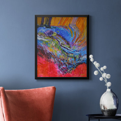 Toile encadrée de qualité supérieure Vibrant Flow II - prête à être accrochée