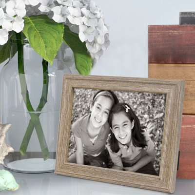 Ensemble de cadres photo en bois rustique naturel