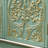 Fienley 33" Tall Farmhouse Green Wood Accent Cabinet,Resin,Gold-Accented Sage with Handcrafted 2 Doors