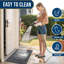 Heavy Duty Door Mat, Non Slip Door Matts Indoor, 80x120cm, Grey