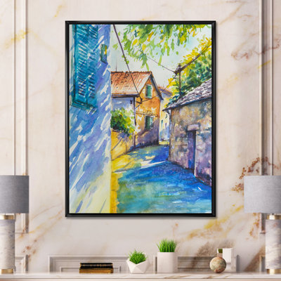 Croquis de la vieille Europe VI - peinture sur toile
