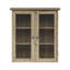 Armoire murale amovible à deux portes avec verre texturé à l'eau et tablettes réglables-106209693