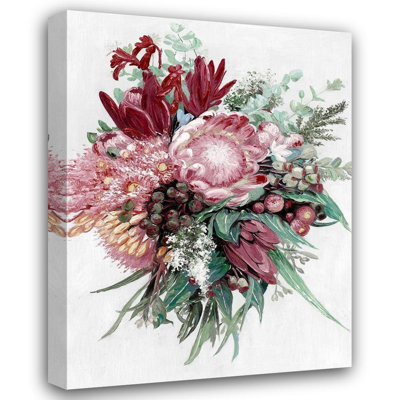 Alcott Hill® Urban Road Gallery Wrapped Canvas Art Titled: Native Bouquet