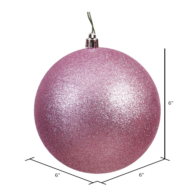 Babiole incassable, H 6 po x l 6 po x P 6 po, Mauve pailleté
