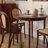 Brown Round Solid Wood Dining table-330137128