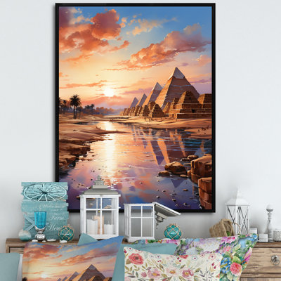 Egypt Pyramid Ancient Wonders III On Canvas Print -  Union Rustic, 8E58876B2BC4426D92FE40ACBF0F9C78