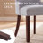 Parsons Upholstered Dining Chair Tufted  Soild Wood Side Chair-312710355