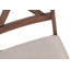 Chaise de salle à manger, ensemble de 2, côté, rembourrée, cuisine, salle à manger, tissu, structure en bois, transitionnel