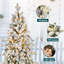 Arbre de Noël mince avec pommes de pin-130068753