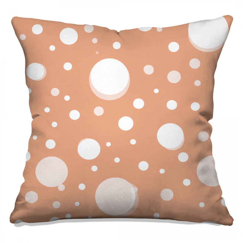 Polka Dots Throw Pillow, Pattern Double Sided Pillows, 26 x 26 inches