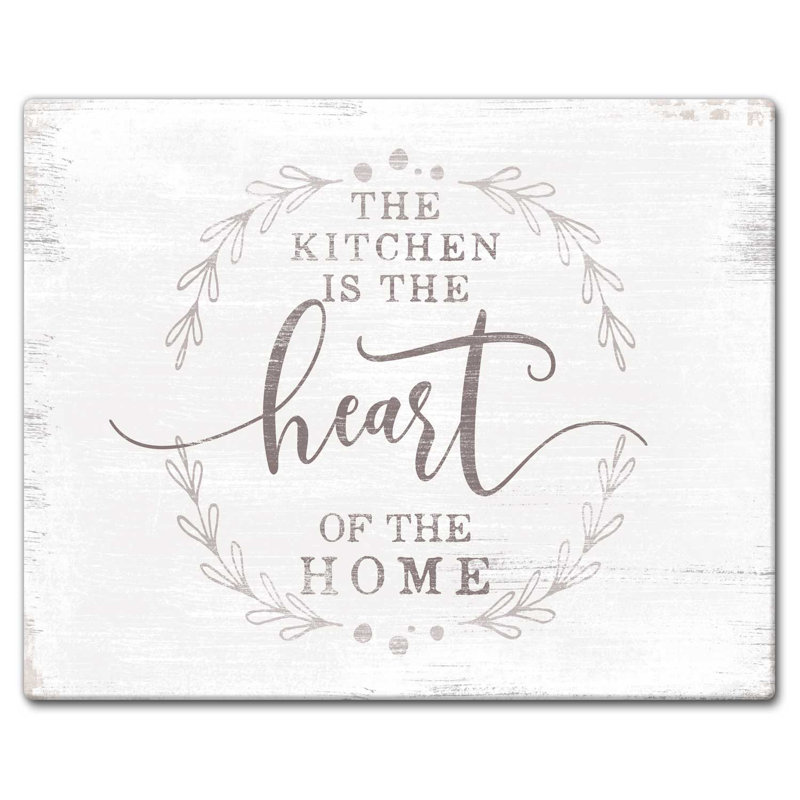 Planche à découper en verre trempé CounterArt Heart of the Home