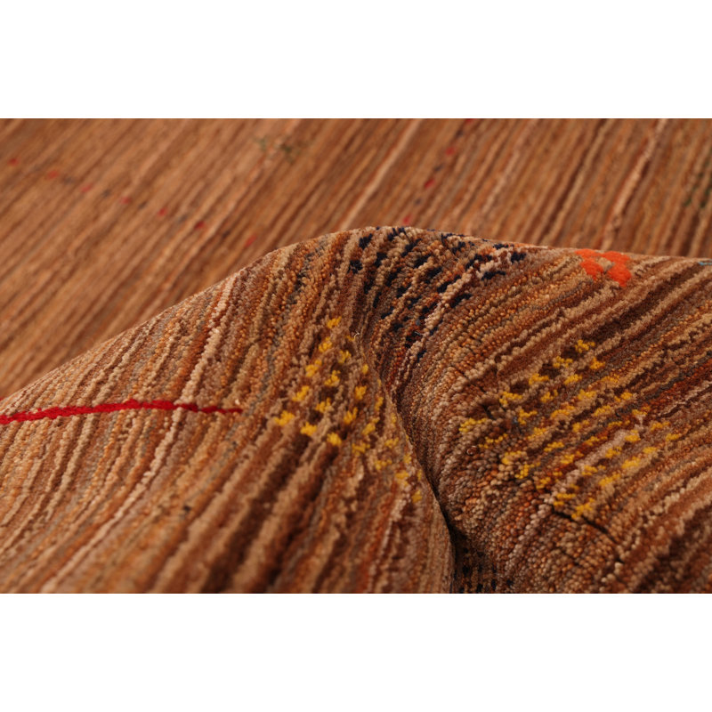 Kashkuli Gabbeh Brown Rug 6'2" x 9'5"