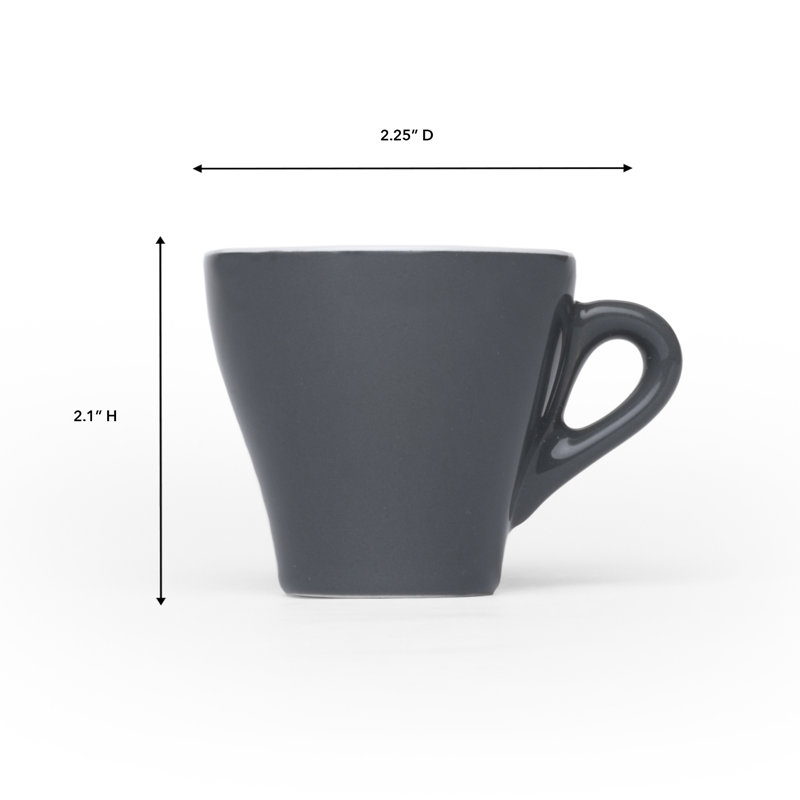 Tasse en porcelaine Hearn citron, Gris