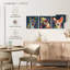 "Dog Alerte Dogs", ensemble de 3 reproductions de couleurs abstraites sur toile par Jude A-93060229