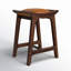 Tabouret de comptoir en chêne massif Porter-108806382