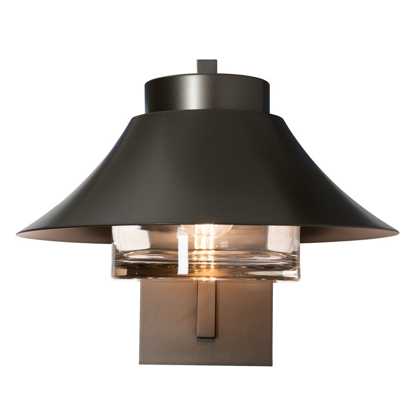 Stowe Outdoor Wall Sconce, 12.8" H x 15.6" W x 17.4" D, Coastal Black