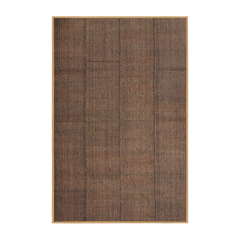 Tapis brun contemporain, Rectangle 2 pi x 4 pi