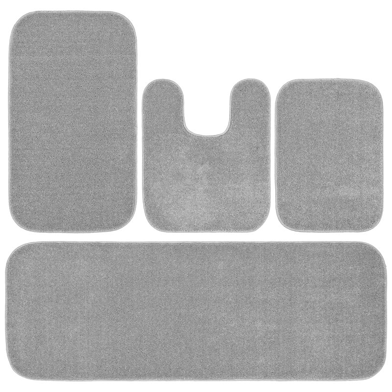 Tapis pour salle de bain Heffingen, Argent massif