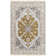 Zeus Hand Knotted Wool Oriental Area Rug in Slate/Yellow