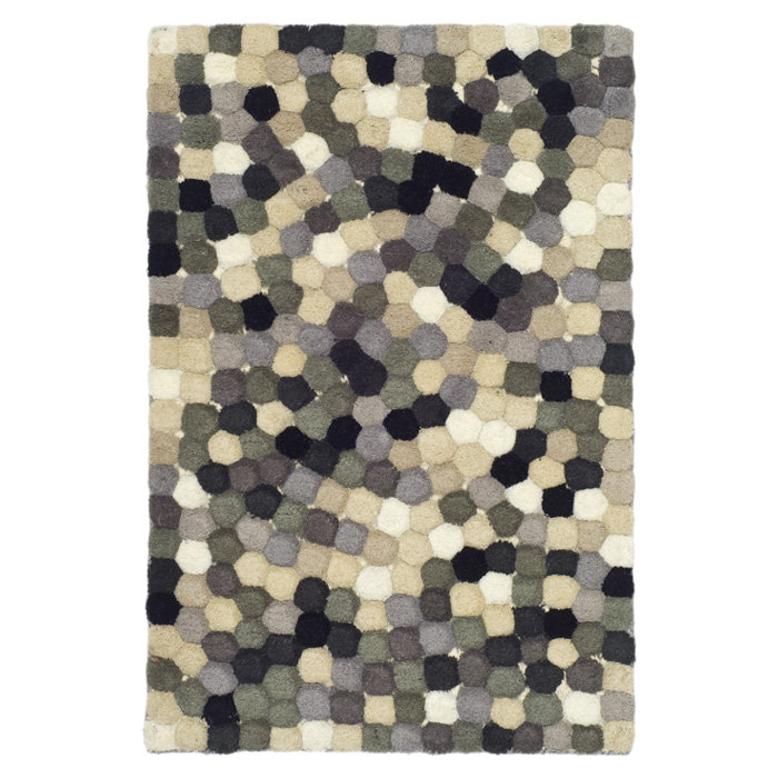 Steuart Hand Tufted Wool Abstract Rug, Rectangle 2' x 3'