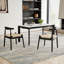 Ensemble de 2 chaises de salle à manger de style Mid-Century avec structure solide et siège tissé à la main-1284580981-1284580979