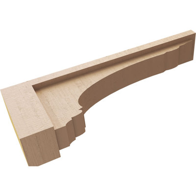 Warren Rough Cedar Woodgrain TimberThane Corbel, Primed Tan