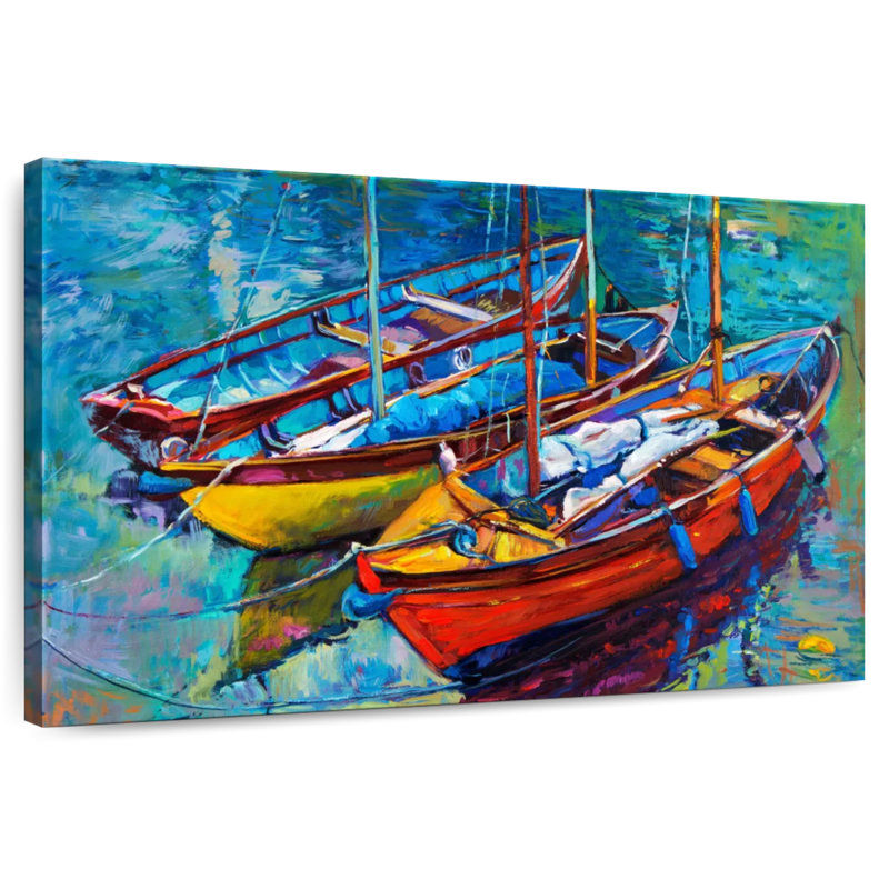 Mehar Vivid Sea Boats, 34" H x 51" W