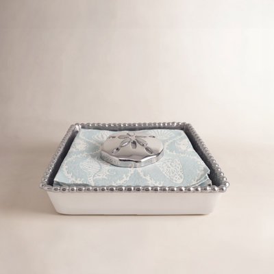 Seaside 100% Recycled Aluminum No Mounting / Installation Required Napkin Holder