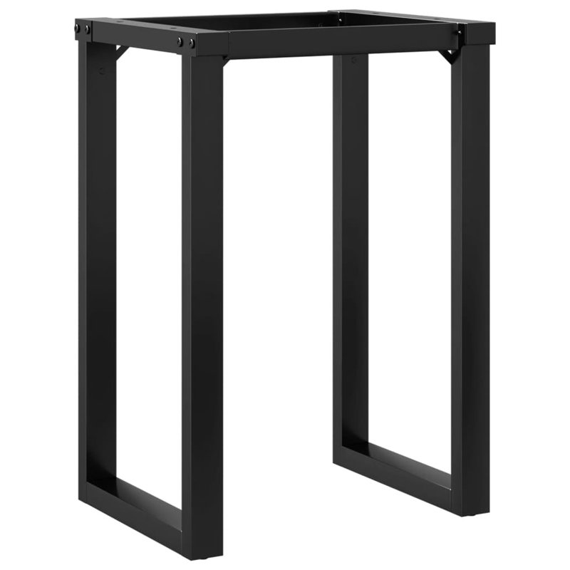 Glenva Dining Table Legs O-Frame Steel, 73cm H x 60cm W x 50cm D